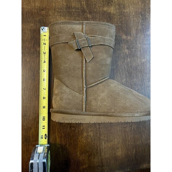 Bearpaw Val Brown Suede Wool Sheepskin Lined Winter Boots Shoes Womens Size 10 - Picture 14 of 15